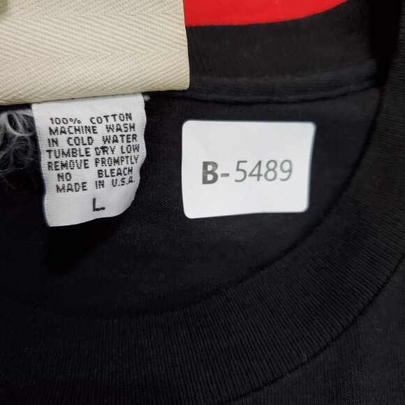 VINTAGE Mount Rushmore Men Shirt L Black President Night South Dakota 90s USA - Picture 7 of 9